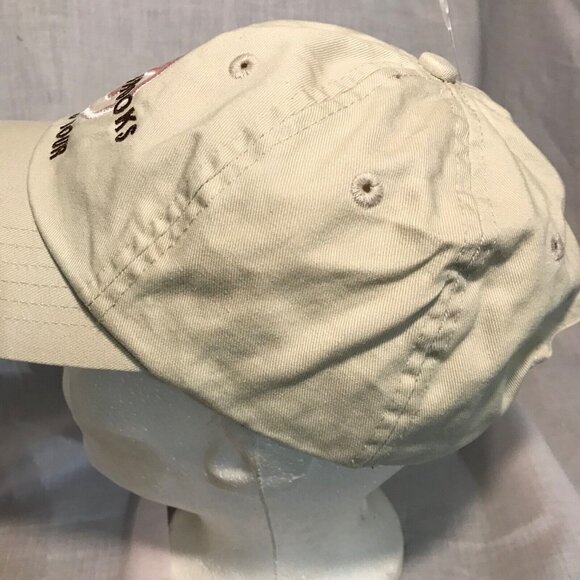 Garth Brooks Hat World Tour 2014 Country Music Tan with Pink Cap Hook & Loop OS - Picture 3 of 8